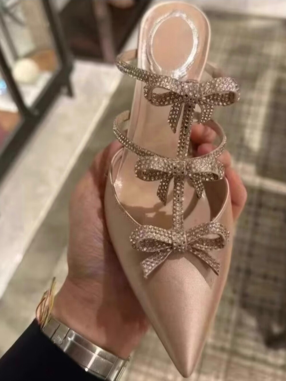 Style Water Toe Sandals with Thin Heels, Fairy Style, Pointed Toe, Mules - Picture 3 of 9